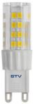 GTV LD-G9P5W0-30 LED FÉNYFORRÁS, SMD 2835, WARM WHITE G9, 5W, AC220-240V, 360° FÉNYSZÖG, 420lm, 43mA, 3000 (LD-G9P5W0-30)