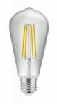 GTV LD-ST64FL4-40 LED lámpa, FILAMENT, ST64, 4000K, E27, 6W, 600Im, AC220-240V/ 50-60Hz, RA>80, 360° (LD-ST64FL4-40)