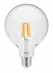 GTV LD-G125FL8-30 LED izzószál 8W, E27, G125, meleg fehér, AC220-240V/ 50-60Hz, RA>80, sugárzási szög 360*, 810lm, 70mA (LD-G125FL8-30)