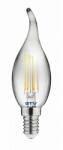 GTV LD-C35FP4-30L Dekoratív LED lámpa, FILAMENT, C35L, 27006, E14, 4W, 240lm, AC220-240V/ 50-60Hz, RA>80, 360° (LD-C35FP4-30L)