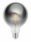 GTV LD-G125FP8-30 Dekoratív LED lámpa, FILAMENT, G125, 27006, E27, 8W, 540lm, AC220-240V/ 50-60Hz, RA>80, 360° (LD-G125FP8-30)
