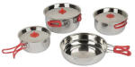 Bo-Camp Set Of Pans Travel 4 Culoare: argintiu (2100800)