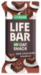 Lifefood Lifebar Oat Snack ciocolata cu alune BIO 40 g Aromă: alună (2002)