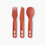 Sea to Summit Passage Cutlery Set 3 Piece Culoare: roșu (ACK035021-120808)