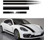 AVEX Set 5 stickere autoadezive Tuning, model Racing Stripes V1 , dimensiune 190 cm, culoare Neagra (AVX-TUNING-09)