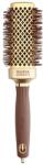 Olivia Garden Expert Blowout Straight Square Brush Gold & Brown 40 mm