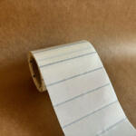  80x20mm átlátszó műanyag címke PP CLEAR 1000 db/40gy + MARKER JEL