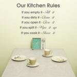 4 Decor Sticker Our Kitchen Rules - beestick-deco - 29,00 RON