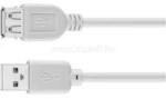 Goobay USB-A 2.0 - USB-A 2.0 M/F adatkábel hosszabbító 0.3m szürke (GOOBAY_68621) (GOOBAY_68621)