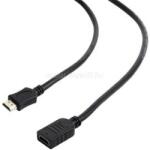 Gembird HDMI 2.0 - HDMI 2.0 M/F video kábel hosszabbító 0.5m fekete (CC-HDMI4X-0.5M) (CC-HDMI4X-0.5M)