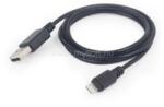Gembird USB-A 2.0 -> Lightning M/M adatkábel fekete (CC-USB2-AMLM-2M) (CC-USB2-AMLM-2M)