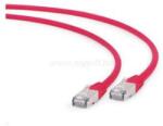 Gembird RJ45 CAT6A S/FTP - RJ45 CAT6A S/FTP M/M adatkábel 0.5m piros LSZH (PP6A-LSZHCU-R-0.5M) (PP6A-LSZHCU-R-0.5M)