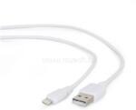 Gembird USB-A 2.0 -> Lightning M/M adatkábel fehér (CC-USB2-AMLM-2M-W) (CC-USB2-AMLM-2M-W)