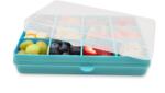 Melii Snackle Box snack doboz, kék-zöld