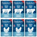 Butcher's Original Junior Vegyes ízek 6x400g marhahússal és csirkével zselében kölyökkutyák számára