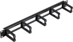 NIKOMAX Gyűrűs panel, 1U, 53 mm gyűrűmélységgel, fekete 2 db/csomag NMC-OP530H-1U-BK-2 (NMC-OP530H-1U-BK-2)