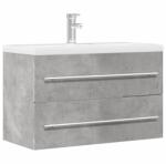 vidaXL kézműves tölgy színű szerelt fa mosdószekrény 80 x 38, 5 x 48 cm (856228)