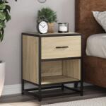 vidaXL 2 db sonoma tölgy éjjeliszekrény 40 x 31 x 50 cm (848687)
