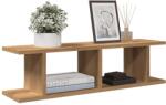 vidaXL 2 db kézműves tölgy színű szerelt fa fali polc 75 x 18 x 20 cm (856599)