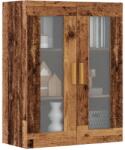 vidaXL antik fa színű függő faliszekrény 69, 5 x 34 x 90 cm (857043)