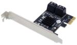 Conceptronic Bővítőkártya - EMRICK02G (PCIe x1 to 4x SATA III) (EMRICK03G) - smart-otthon