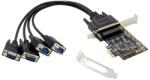 Conceptronic Bővítőkártya - EMRICK11B (PCIe x1 to 4x DB9 (RS-232)) (EMRICK12B) - smart-otthon