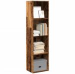 vidaXL antik fa színű szerelt fa könyvespolc 40 x 30 x 152 cm (857883)