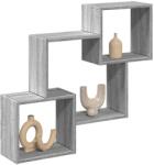 vidaXL szürke sonoma színű szerelt fa faliszekrény 78 x 18 x 71 cm (854810)