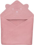 Lionelo Muslin pamut kapucnis törölköző - Pink Baby