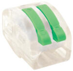 TRACON OVOT2, 5-2 Vezetékösszekötő 2x0.75-4mm2 nyitható, átlátszó (OVOT2,5-2)