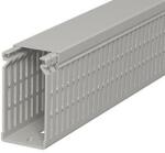 Obo Bettermann 6178227 Perforált vezetékrendező csatorna, LK4/N 80040 típus, műanyag, kőszürke, 80x40 mxsz, 2m/szál (6178227)