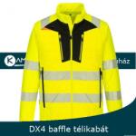 Portwest DX473 jól láthatósági hybrid bafle télikabát (DX473YBRXXL)