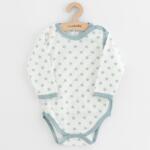 NEW BABY Body pentru bebeluşi New Baby Classic II cu închidere integrală, steluţe mentolate, mărime 56 (0-3luni)