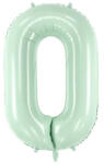 Partydeco Számos lufi 28" 72cm óriás világoszöld szám, számjegy 0 (LUFI385240)