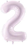Partydeco Számos lufi 28" 72cm óriás világoslila fólia szám, számjegy 2-es (LUFI716705)