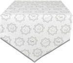 Clayre & Eef Traversa masa bumbac alb gri Catelusi 50x160 cm (LGD65) Fata de masa