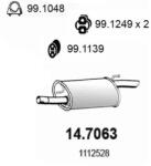 ASSO Toba esapament finala ASSO 14.7063 (14.7063) - automobilus