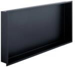 Rigoleinox Raft incastrat dreptunghiular, inox negru, Wall-Box 60x30x10cm Raft