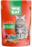 Wise Cat Wise Cat, Plicuri hrana umeda pentru pisici, pui cu legume in jeleu, 24x100g