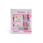 Aquarius Cosmetic Super Girl 4 Pieces Cosmetic Set cu Notebook (MA31114)