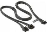 Seasonic 2db Power 8pin PCIe -> 1db 12VHPWR M/M tápkábel 0.75m (WATX16882CW) (WATX16882CW)