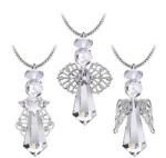 Preciosa Karácsonyi dísz Angyalok cseh kristályból Preciosa 1519 00