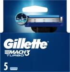 Gillette Mach3 Turbo Borotvabetétek Férfi Borotvához, 5 db Borotvabetét