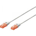 ASSMANN RJ45 Hálózat csatlakozókábel CAT 6 U/UTP 1x RJ45 dugó - 1x RJ45 dugó 3 m Fehér UL minősített Digitus - aqua