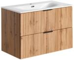 Comad Set dulap Comad Adel Oak ADEL OAK 82-80-B-2S, lavoar Comad Sky SKY80/DP-8099 (SETADOSKY80CM)