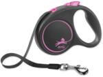 flexi Lesa Flexi Black Design panglica S roz 5m (194-9024)