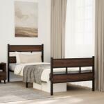 vidaXL ágykeret fejtámlával és lábtámasszal matrac nélkül 75 x 190 cm (4017159)