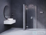 RAVAK SMARTLINE SMSD2+SMPS 100x100 cm-es nyílóajtós, balos zuhanykabin fix oldalfallal, króm/transparent 0SLABA00Z1SET100SMPS100 (0SLABA00Z1SET100SMPS100)
