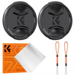 K&F Concept 77 mm-es lencsesapka + objektív sapka rögzítő pánt (SKU.2102)