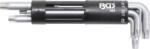 BGS technic Technic Derékszögű kulcs készlet extra hosszú T-profil (Torx) T10 furattal - T50 8 darabos (BGS-805) (BGS-805)